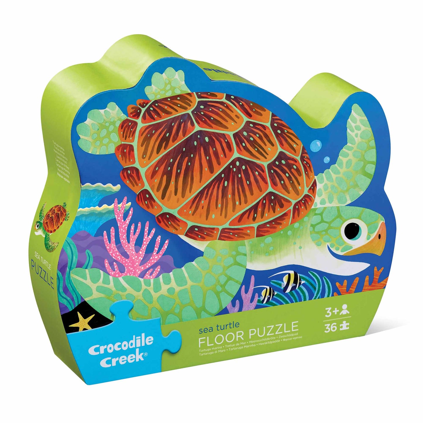 Crocodile Creek Sea Turtle 36 Piece Jigsaw Floor Puzzle FSC