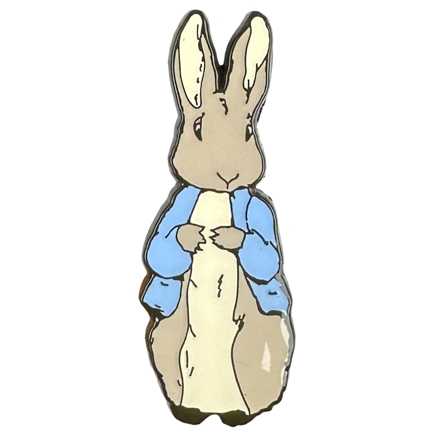 Peter Rabbit Standing Pin Badge – The Forgotten Toy Shop
