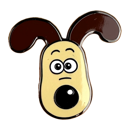 Wallace and Gromit - Gromit Head Pin Badge