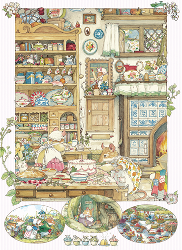 Brambly Hedge Picnic Preparations 500 Piece Puzzle + Poster