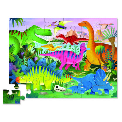 Crocodile Creek Dino Land 36 Piece Jigsaw Floor Puzzle FSC