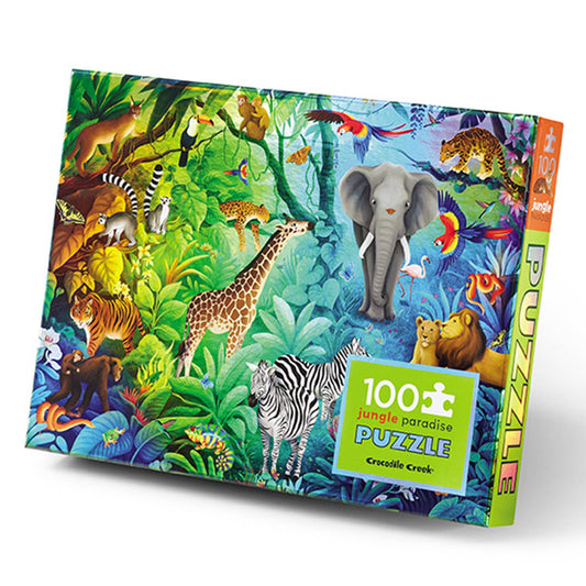 Crocodile Creek 100-pc Puzzle Holographic - Jungle Paradise