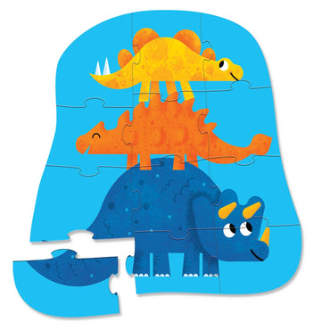 12pc Mini Jigsaw Puzzle - Dino Friends