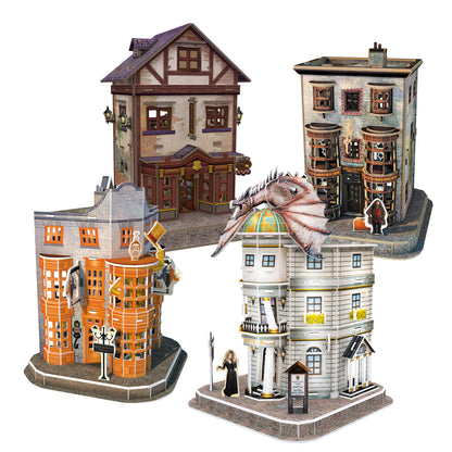 Harry Potter Diagon Alley 4 in 1 3D Puzzle Set