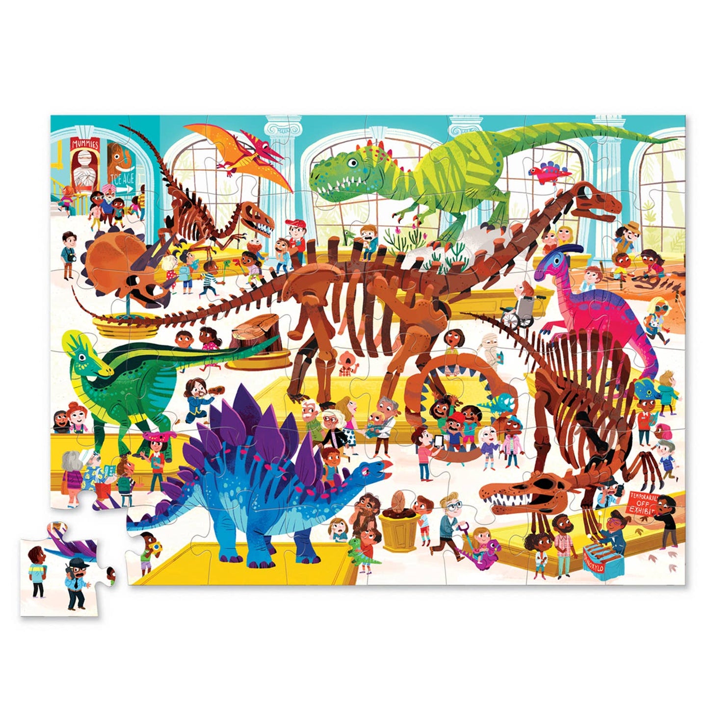 Crocodile Creek Dinosaur Museum 48 Piece Floor FSC Puzzle