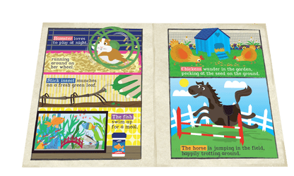 Nursery Times Crinkly Newspaper - We Love Our Pets