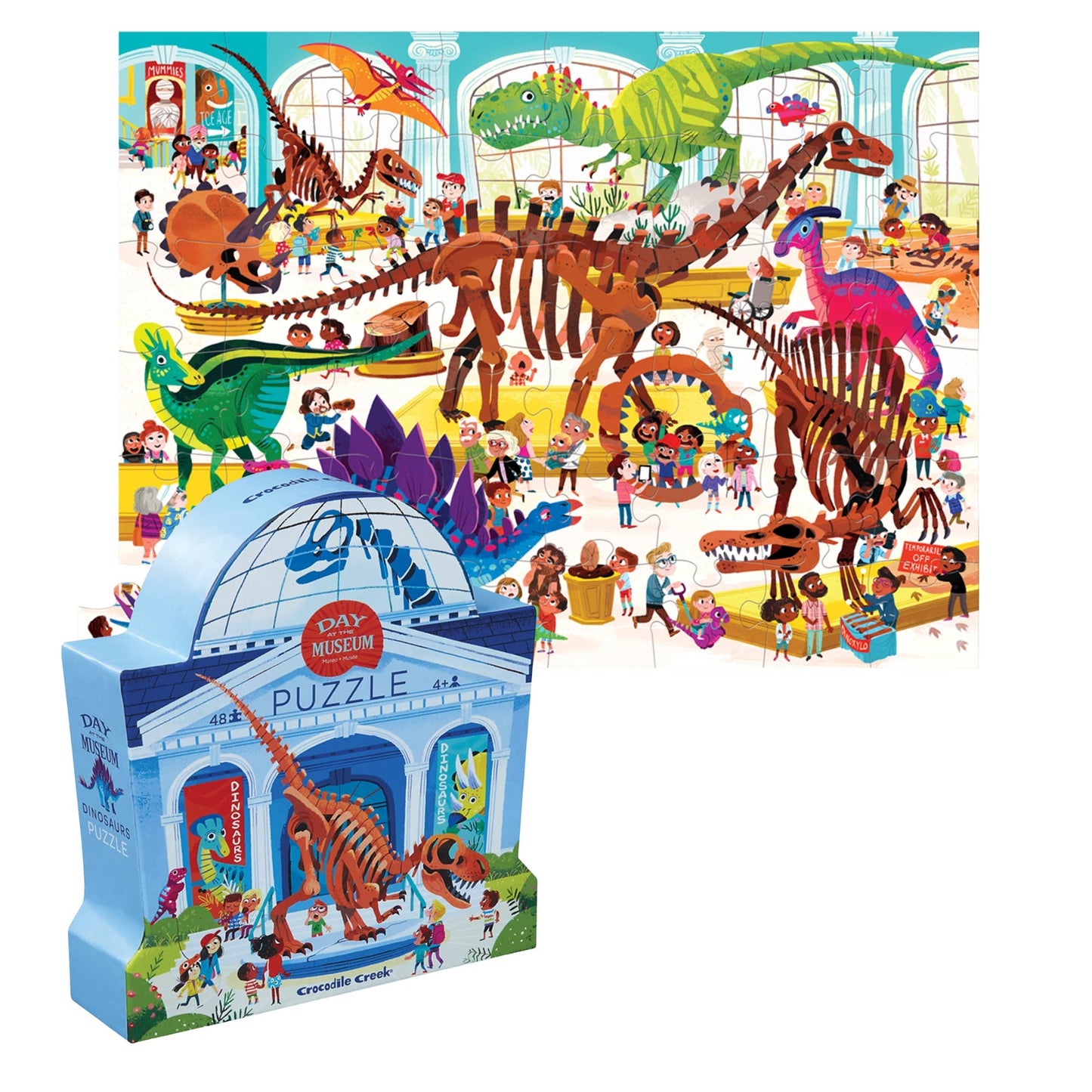 Crocodile Creek Dinosaur Museum 48 Piece Floor FSC Puzzle