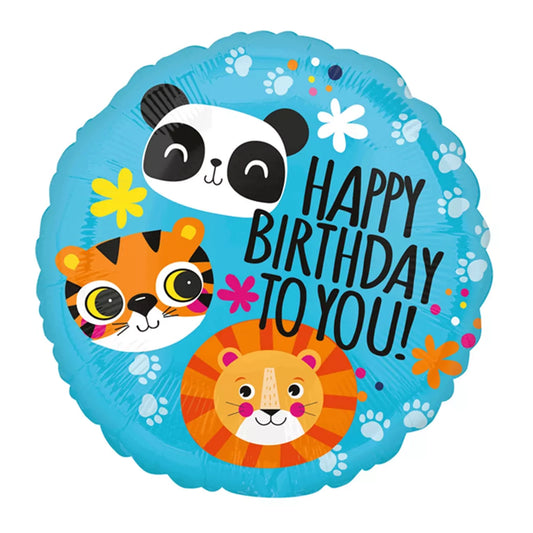 17" Round Foil Balloon - Happy Birthday to You