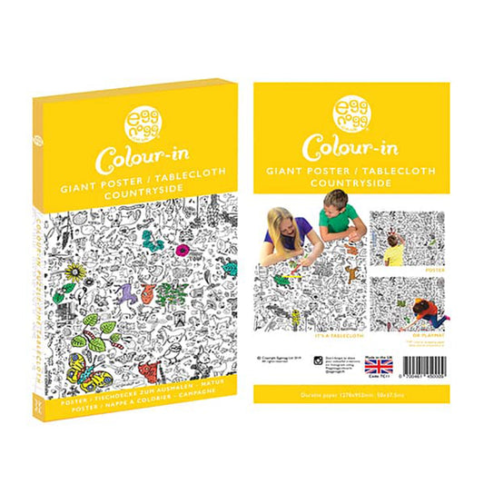 Colour-in Giant Poster / Tablecloth - Countryside