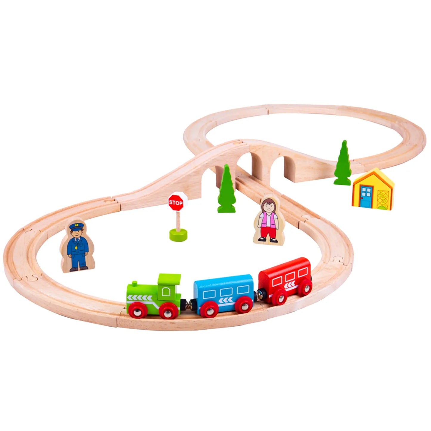 Figure of Eight Train Set - Bigjigs Toys - The Forgotten Toy Shop