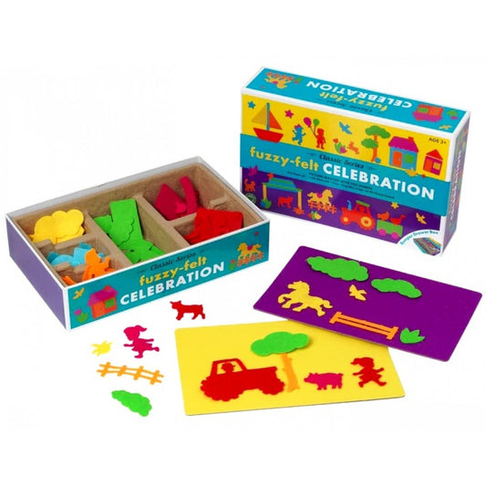 The Classic Series Fuzzy-Felt Bumper Drawer Box - Celebration