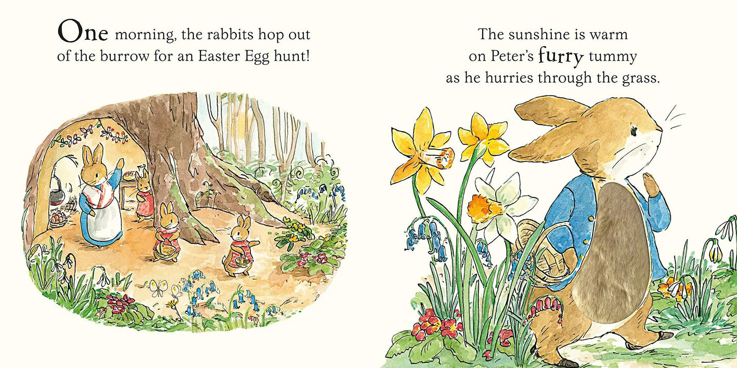 Peter Rabbit: A Fluffy Easter Tale (touch and feel board book) - Bookspeed - The Forgotten Toy Shop