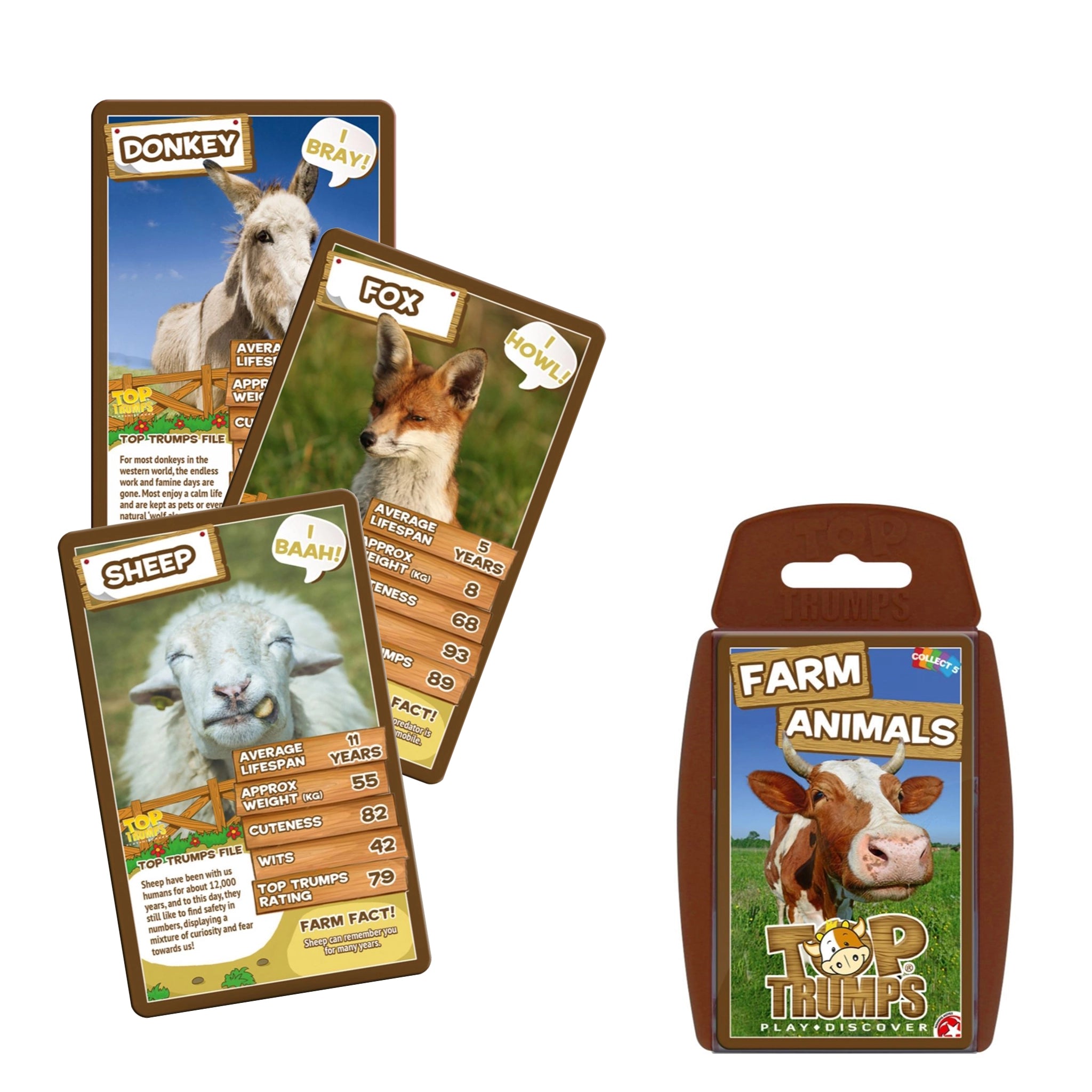 Top Trumps - Farm Animals - Muddleit - The Forgotten Toy Shop