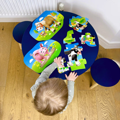 My First Puzzle Sets 4-In-A-Box Puzzles - Farm