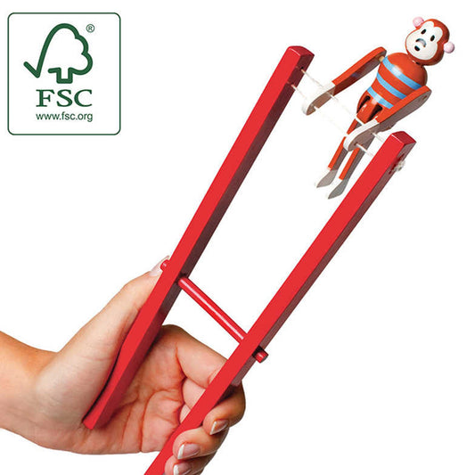 Wooden Acrobatic Monkey - Tobar - The Forgotten Toy Shop