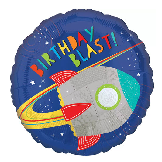 17" Round Foil Balloon - Birthday Blast