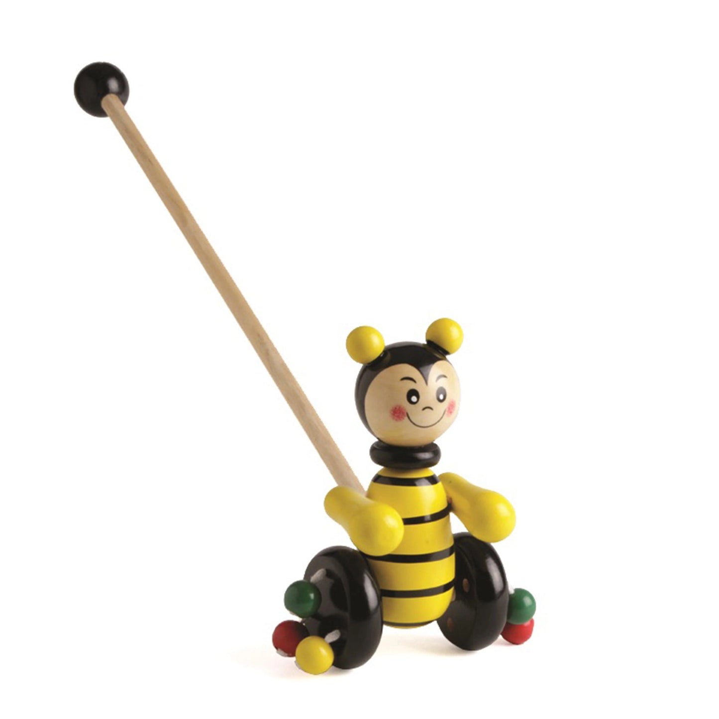 Traditional Wooden Push Along Animal - Bee