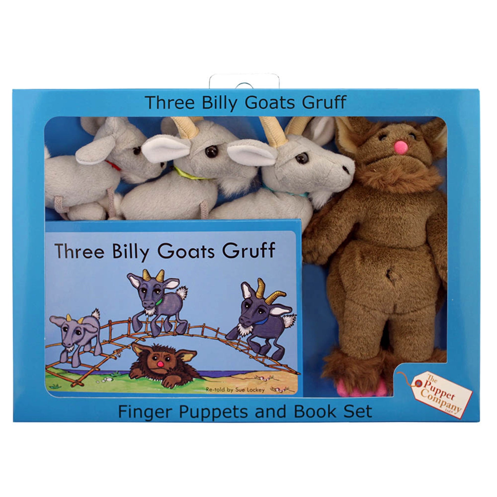 Traditional Story Sets - Three Billy Goats Gruff - The Puppet Company - The Forgotten Toy Shop
