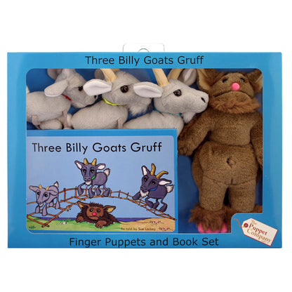 Traditional Story Sets - Three Billy Goats Gruff - The Puppet Company - The Forgotten Toy Shop