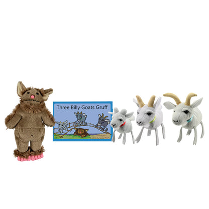 Traditional Story Sets - Three Billy Goats Gruff - The Puppet Company - The Forgotten Toy Shop