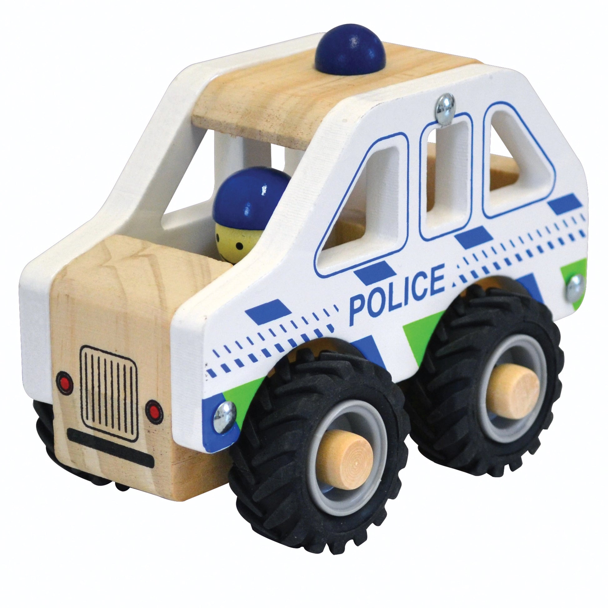 Wooden Brrm-Brrms – Emergency Vehicles - House of Marbles - The Forgotten Toy Shop