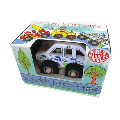 Wooden Brrm-Brrms – Emergency Vehicles - House of Marbles - The Forgotten Toy Shop