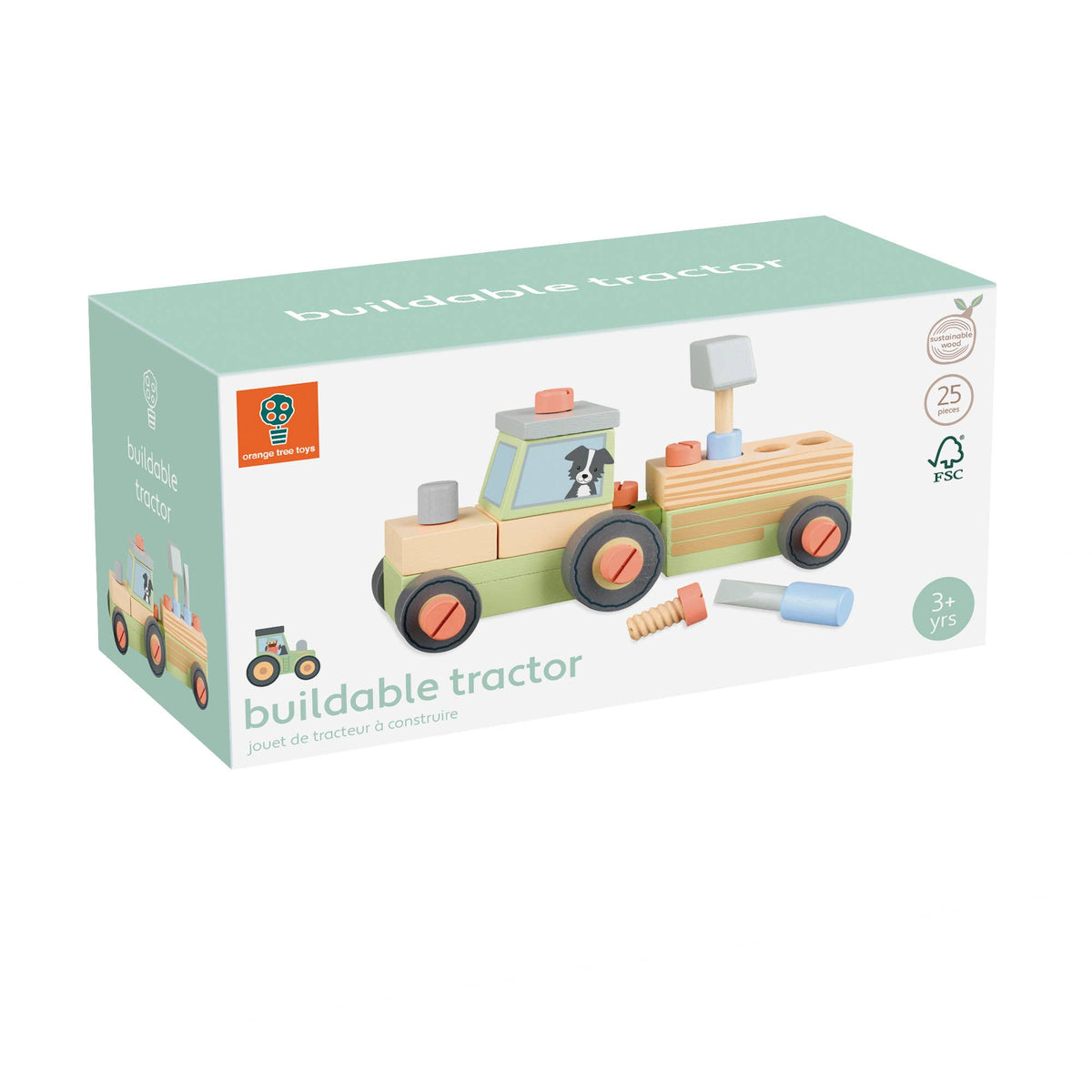 Buildable Wooden Tractor