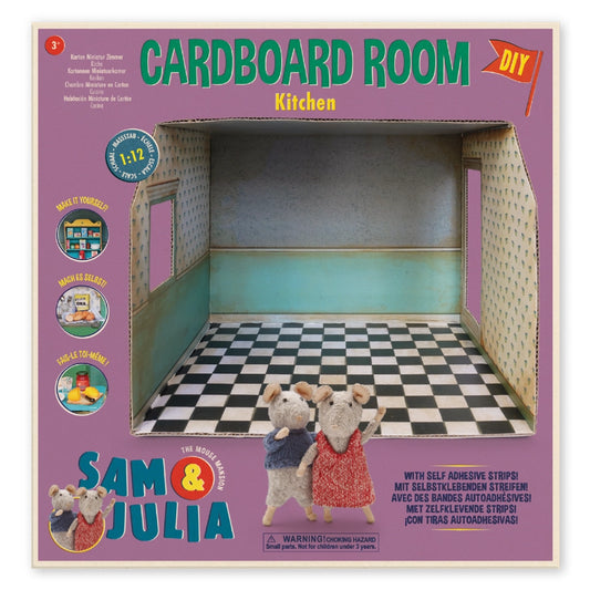 The Mouse Mansion Cardboard Room - Kitchen