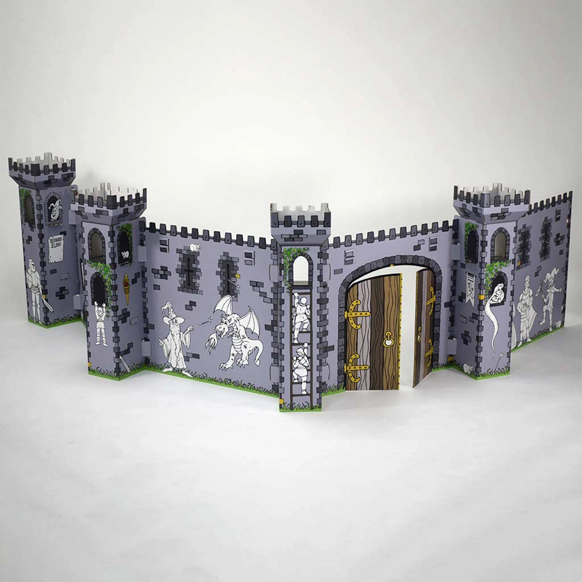 Castle top cardboard playhouse