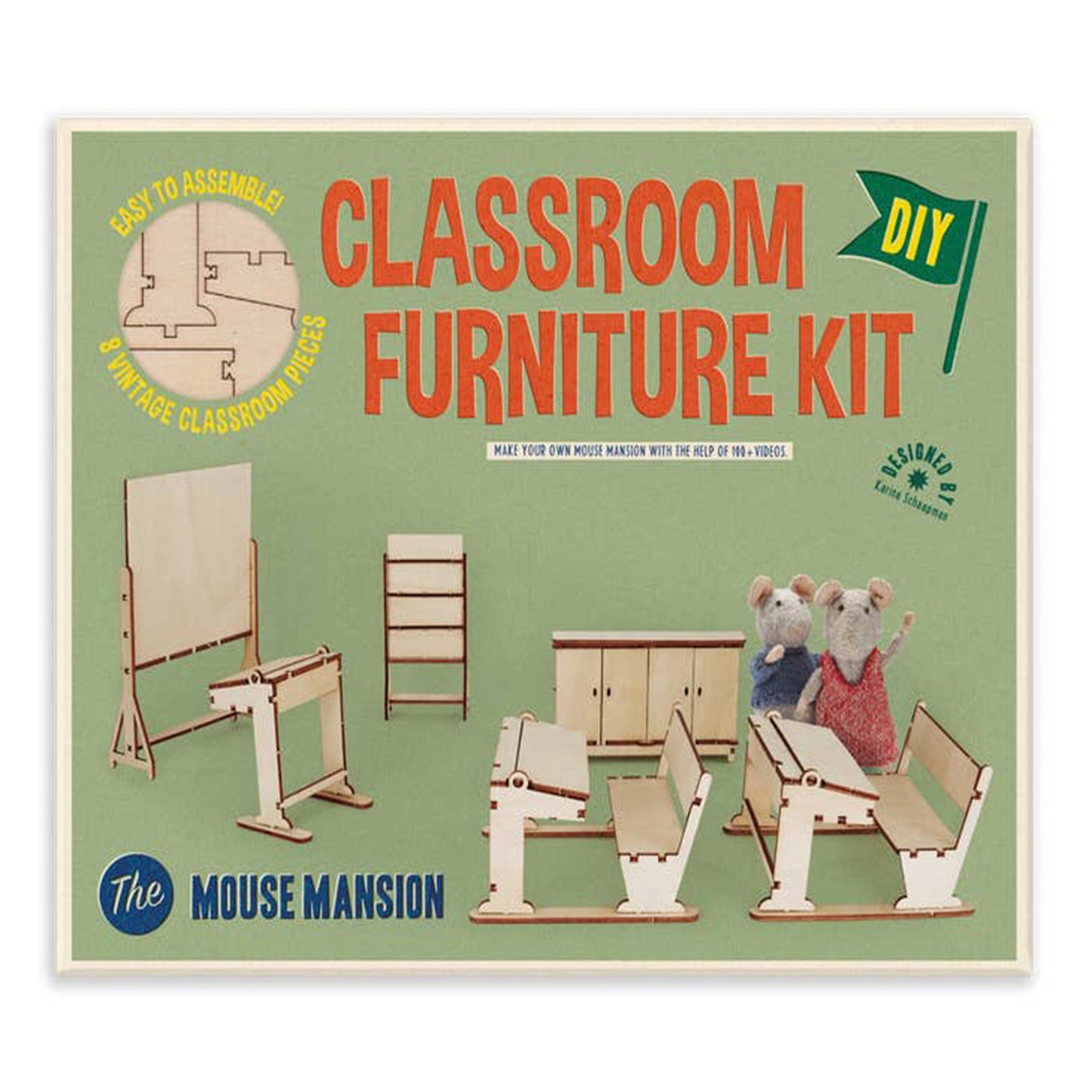 The Mouse Mansion Furniture Kit - Classroom - Het Muizenhuis - The Forgotten Toy Shop