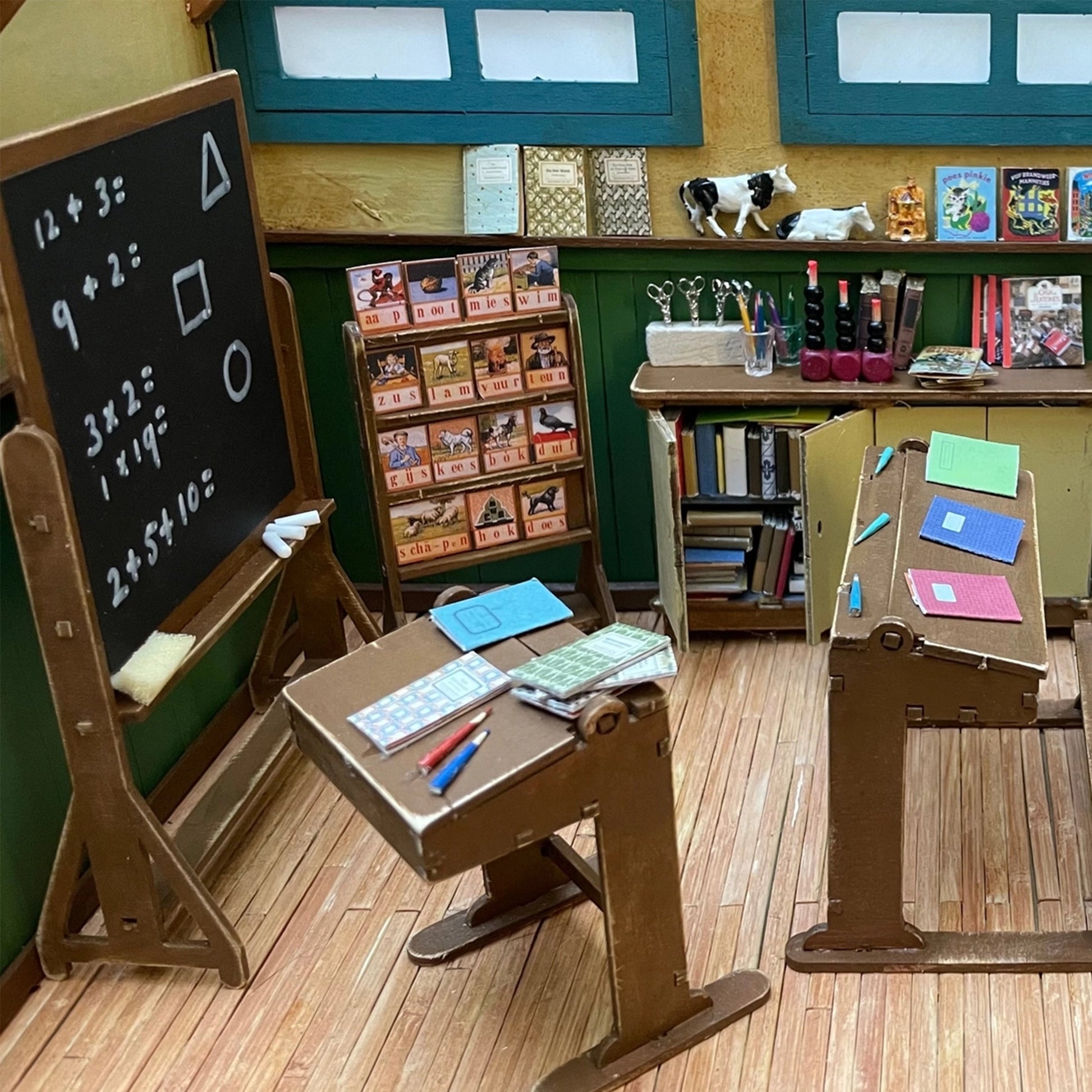 Miniature school furniture hotsell