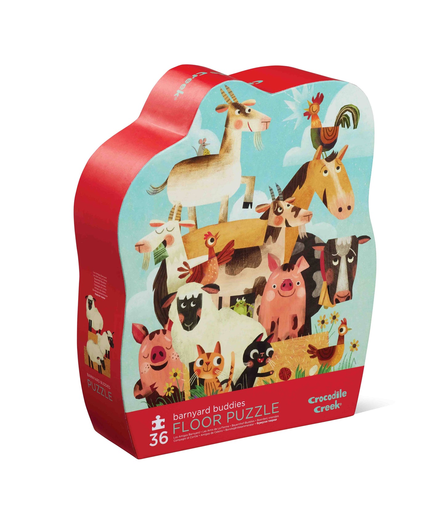 Crocodile Creek Barnyard 36 Piece Jigsaw Floor Puzzle FSC
