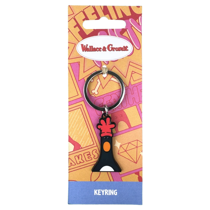 Wallace and Gromit - Feathers Head Keyring