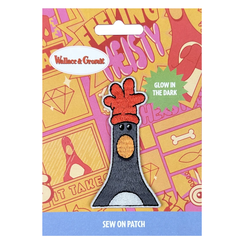 Wallace and Gromit - Feathers Head Sew On Patch