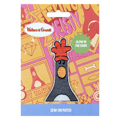 Wallace and Gromit - Feathers Head Sew On Patch