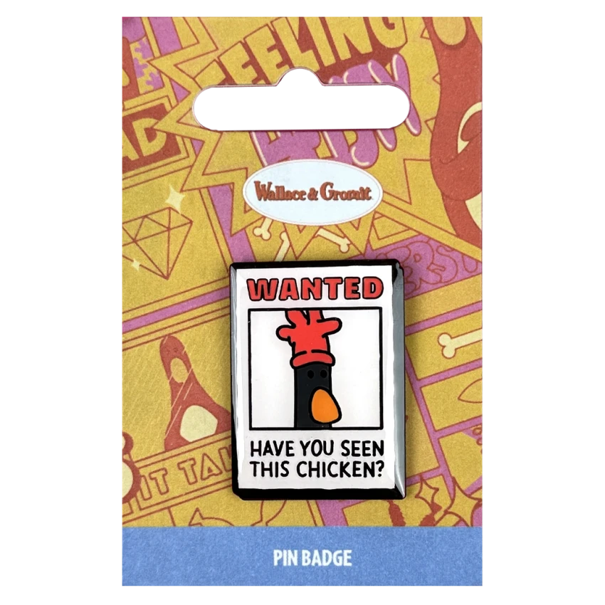 Wallace and Gromit - Feathers Poster Pin Badge