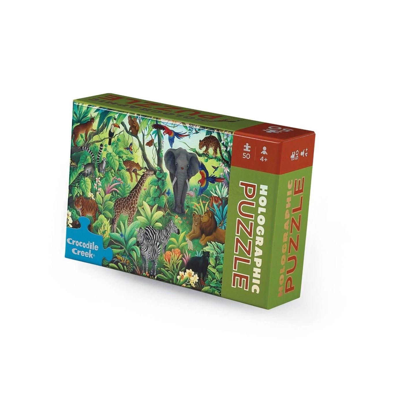Crocodile Creek 50-pc Puzzle Holographic - Jungle Paradise