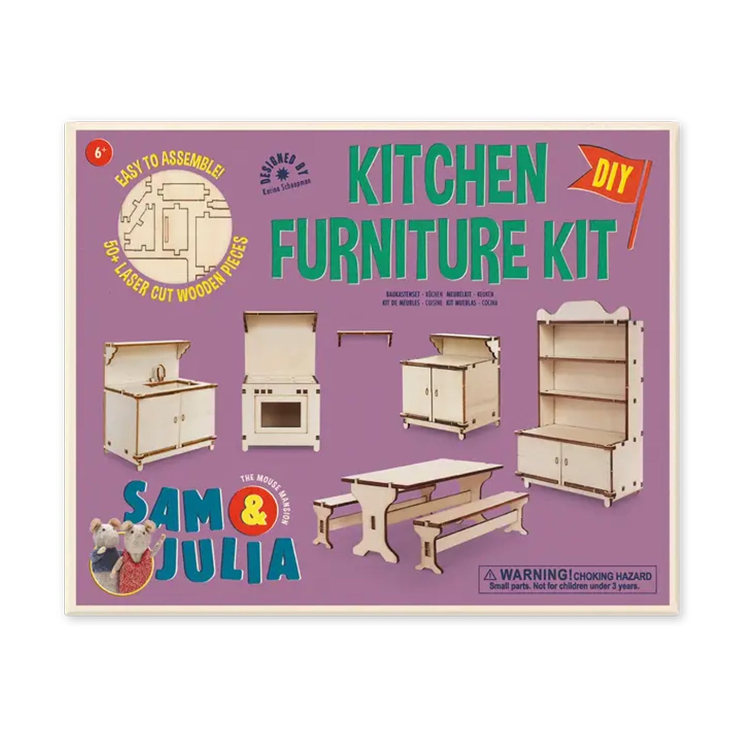 Dollhouse Furniture Kit - Kitchen (Scale 1:12)