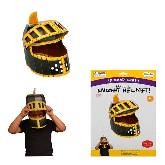 Make a 3D Full-Head Mask - Knight's Helmet - Fiesta Crafts - The Forgotten Toy Shop