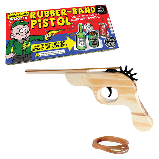 Old Skool Wooden Rubber-Band Pistol