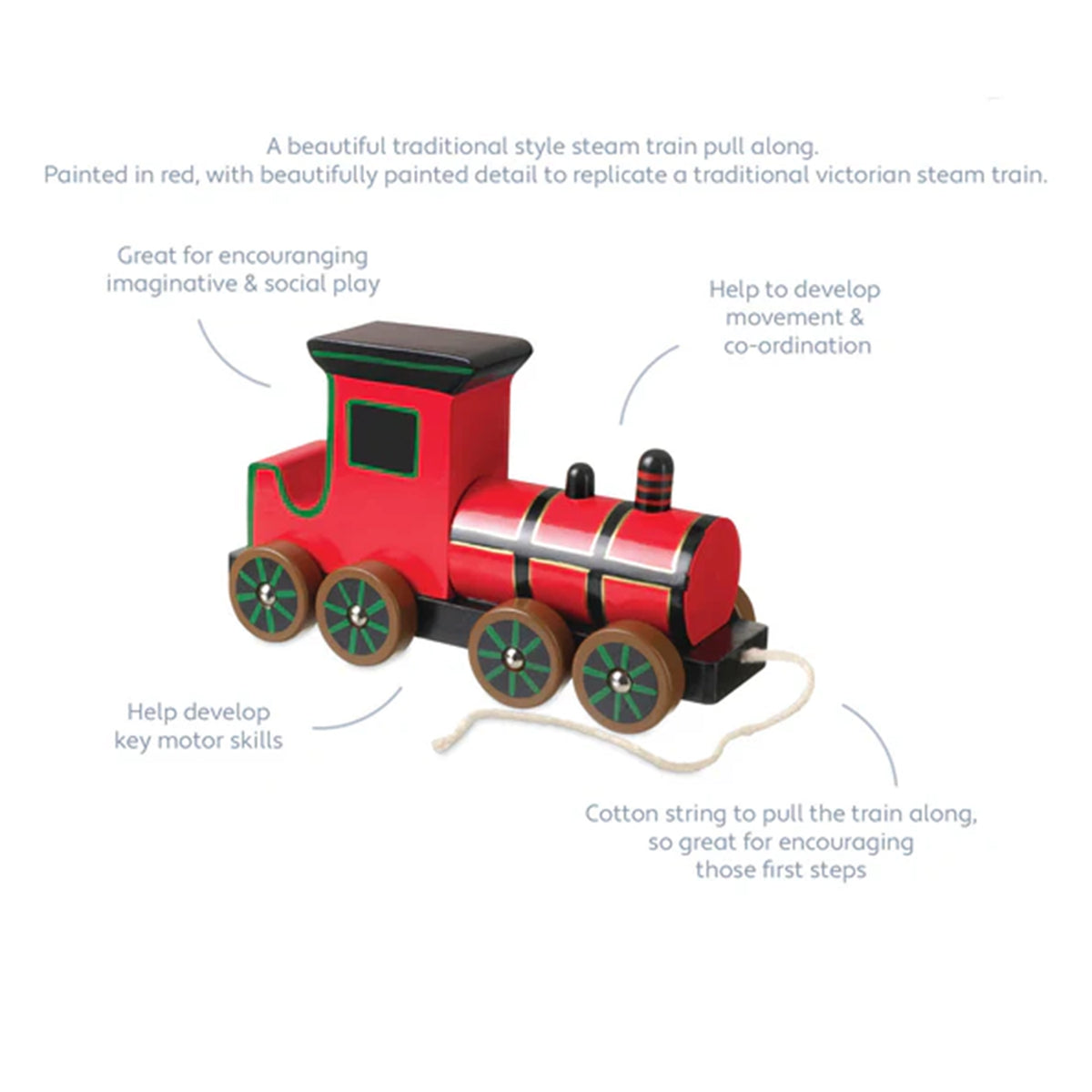 Steam Train Pull Along Toy