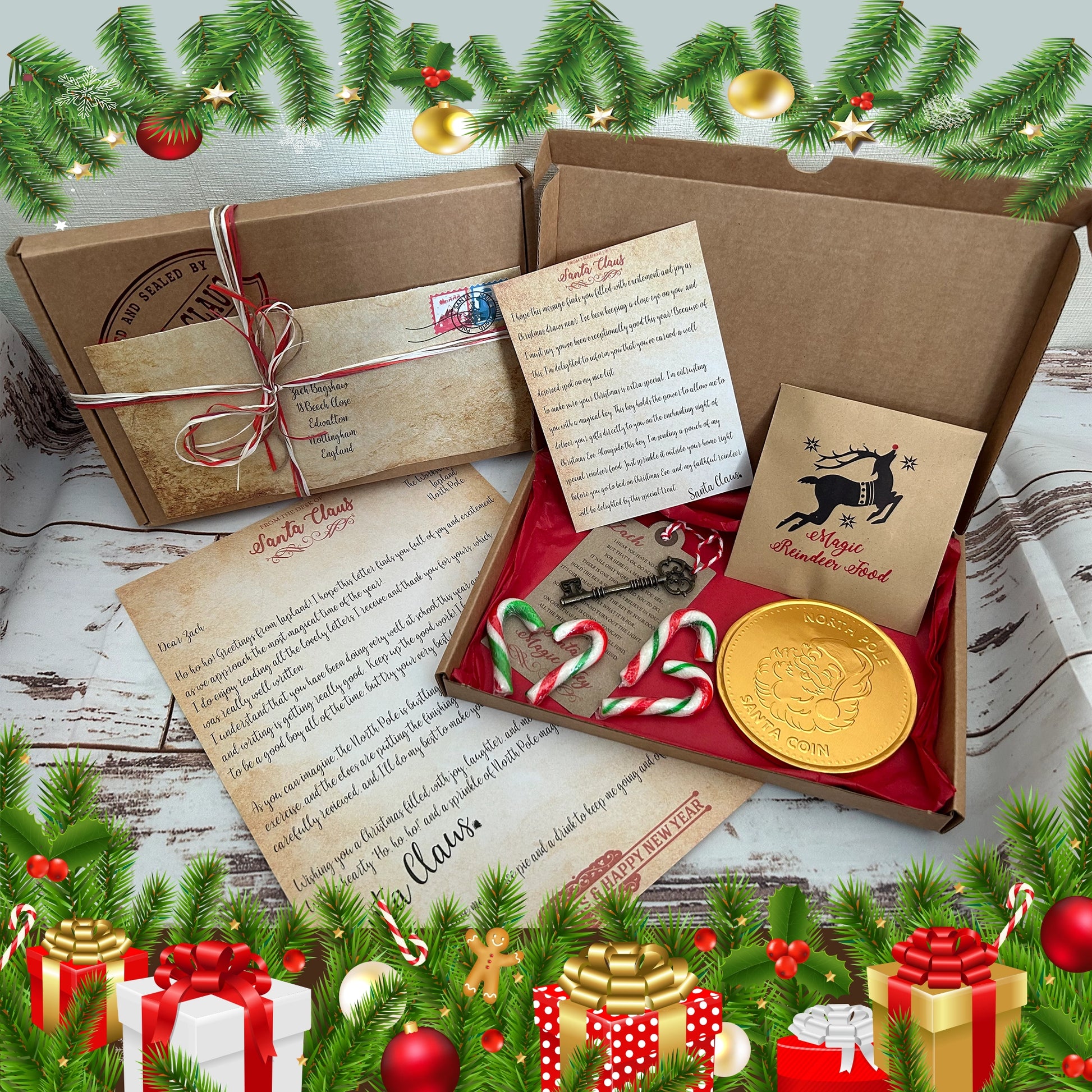 Personalised Letter from Santa, Magical Key & Reindeer Food - The Forgotten Toy Shop - The Forgotten Toy Shop