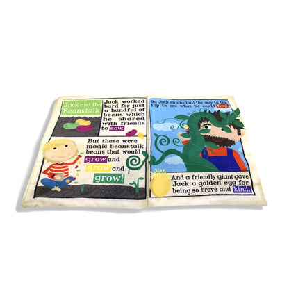 Nursery Times Crinkly Newspaper - Three Little Tales - Jo & Nic's Crinkly Cloth Books - The Forgotten Toy Shop