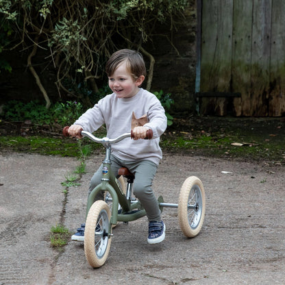 Trybike Steel Balance Trike - Vintage Green