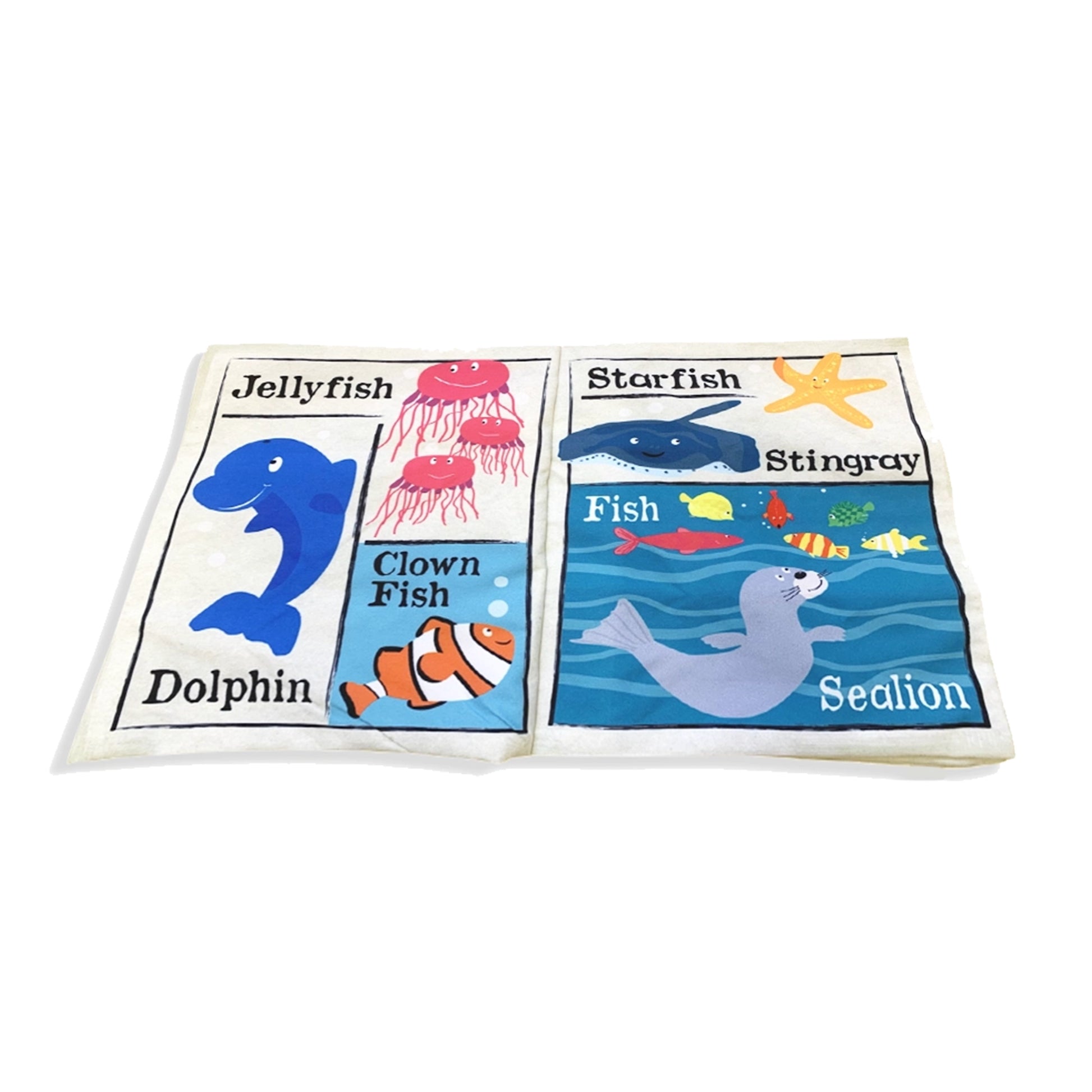 Nursery Times Crinkly Newspaper - Under the Sea - Jo & Nic's Crinkly Cloth Books - The Forgotten Toy Shop