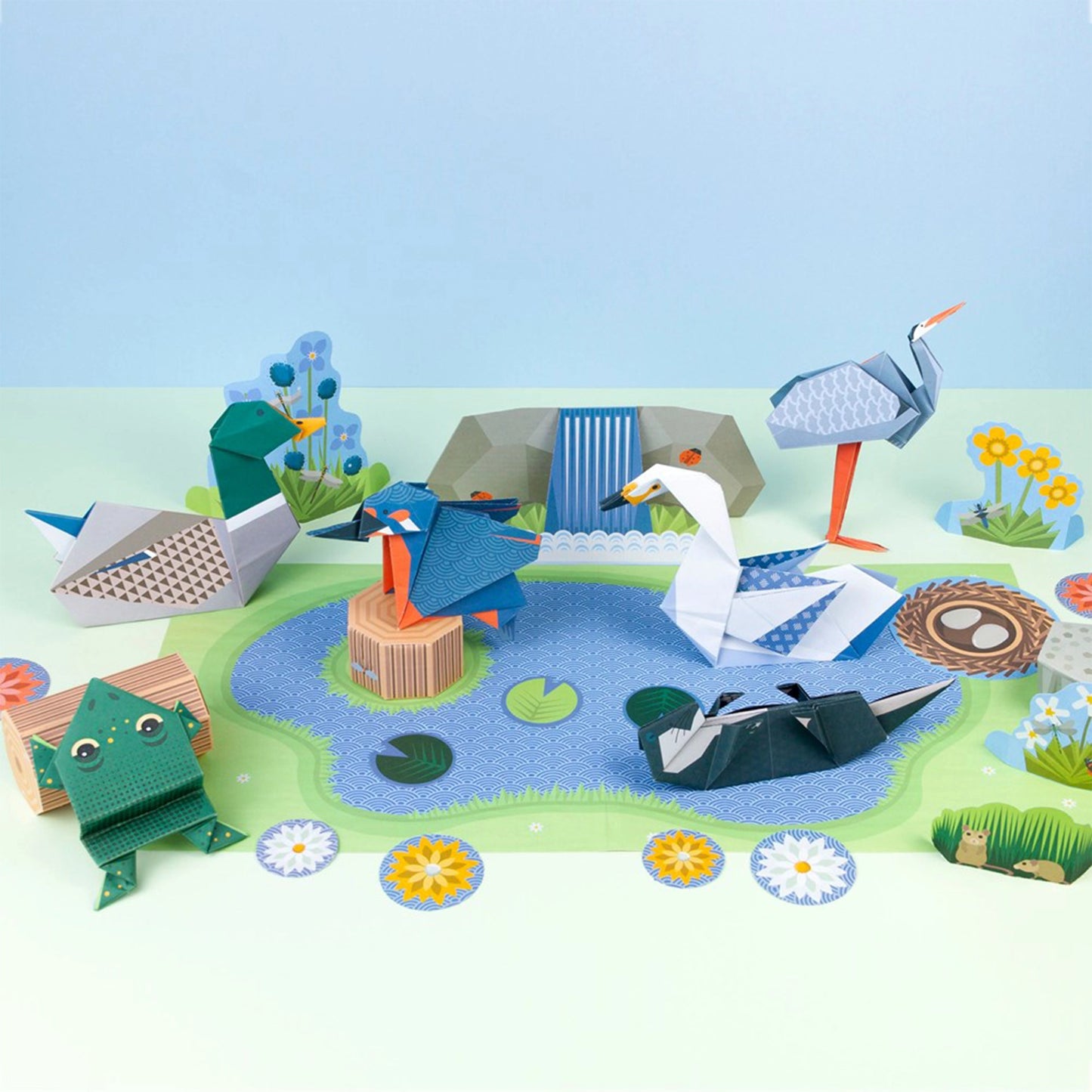 Wetland Wildlife Origami - Clockwork Soldier - The Forgotten Toy Shop