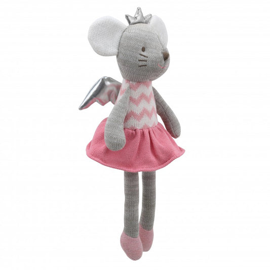Wilberry Knitted - Mouse (with Wings) - Wilberry Toys - The Forgotten Toy Shop
