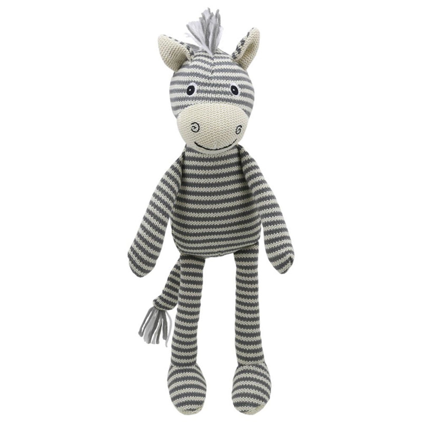 Wilberry Knitted - Zebra - Wilberry Toys - The Forgotten Toy Shop