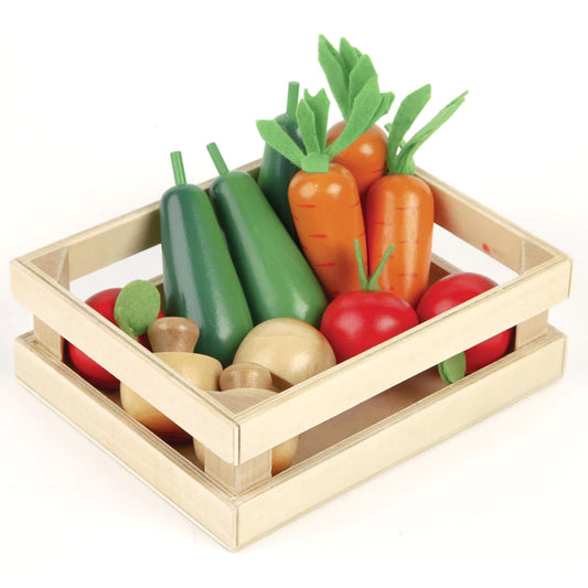 Wooden Food Crate - Winter Vegetables