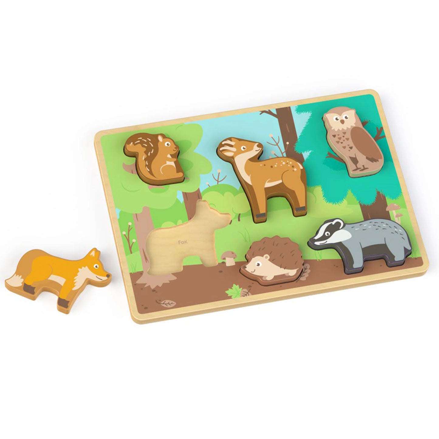 Woodland Chunky Puzzle - Inside Out Toys - The Forgotten Toy Shop